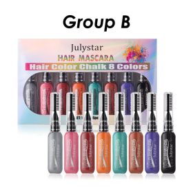 Easy To Apply Color Without Taking Off Makeup Multi Color Eye Black Makeup Durable Waterproof Party With Brush Eye Black Suit (Option: B)